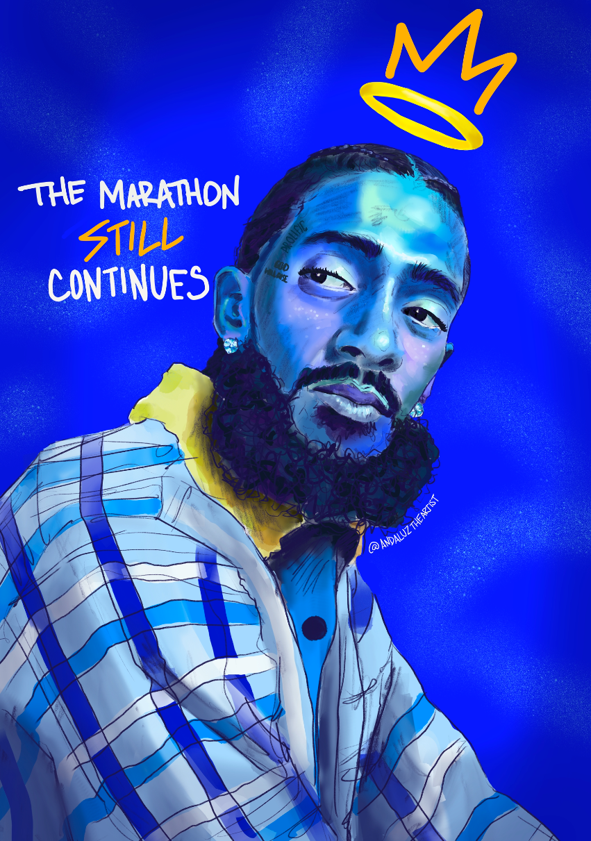 Nipsey Hussle In Memory Art Print (17"x24")