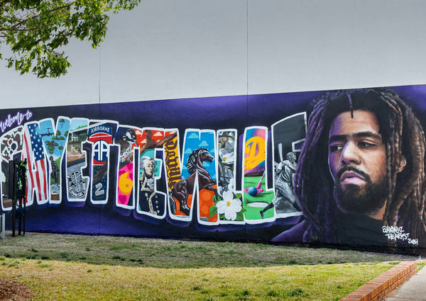 J. Cole Fayetteville Mural