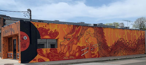 Wok n Roll Dragon Mural