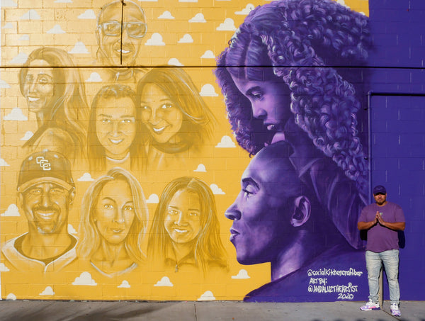 Kobe and Gigi Bryant Crew Mural