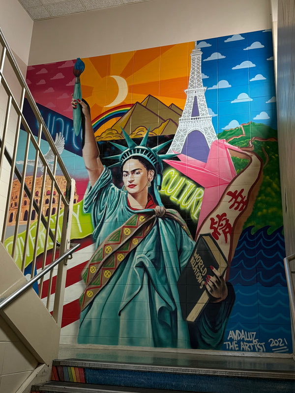 Walt Whitman High School Liberty Mural