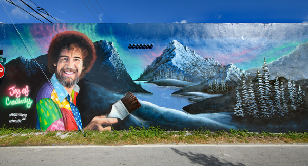 Bob Ross Mural (gone)