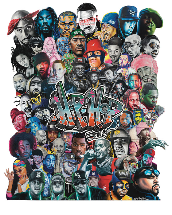 Hip-Hop 50th anniversary art print (Limited Edition)