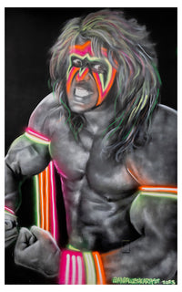 Ultimate Warrior art print (Neon Master)