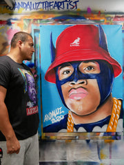 Artclass: LL Cool J is Batman original canvas (36"x48")