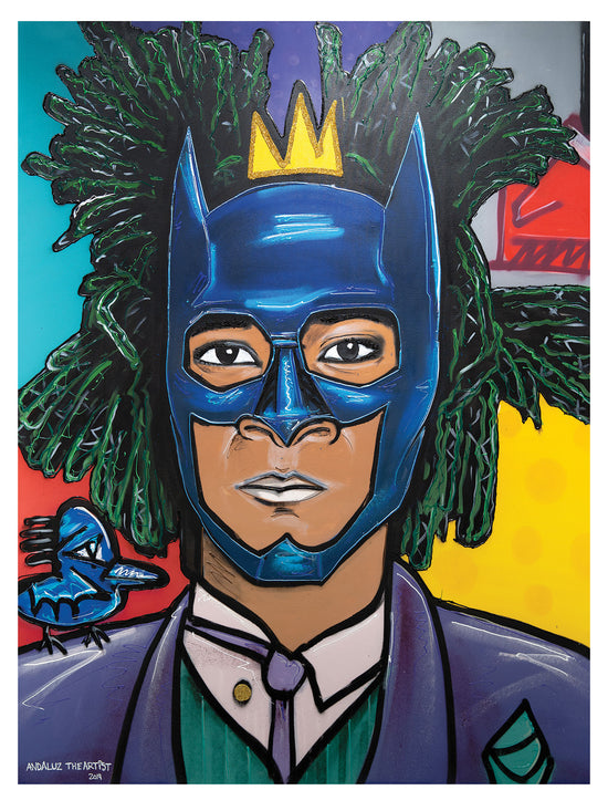 Jean-Michel Basquiat Batman/Joker 17"x22" art print