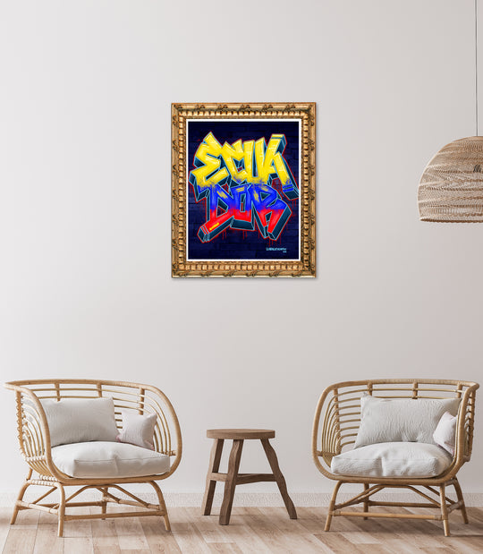 Ecuador Graffiti Art Print