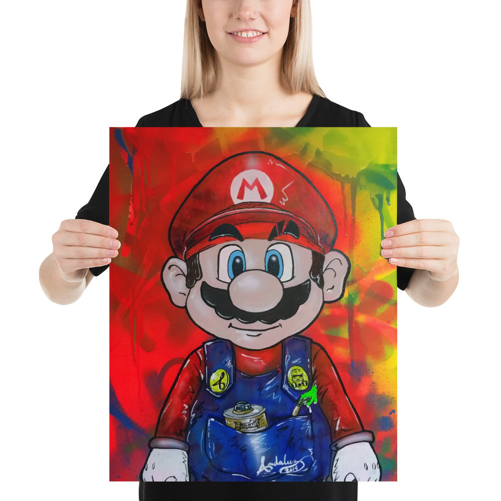 Super Mario the Street Artist Print