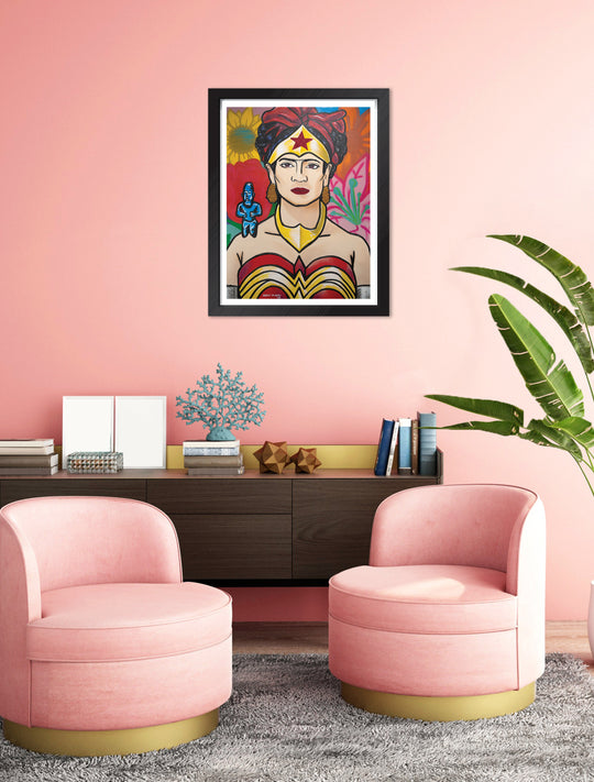 Frida Kahlo Wonder Woman Limited Edition print