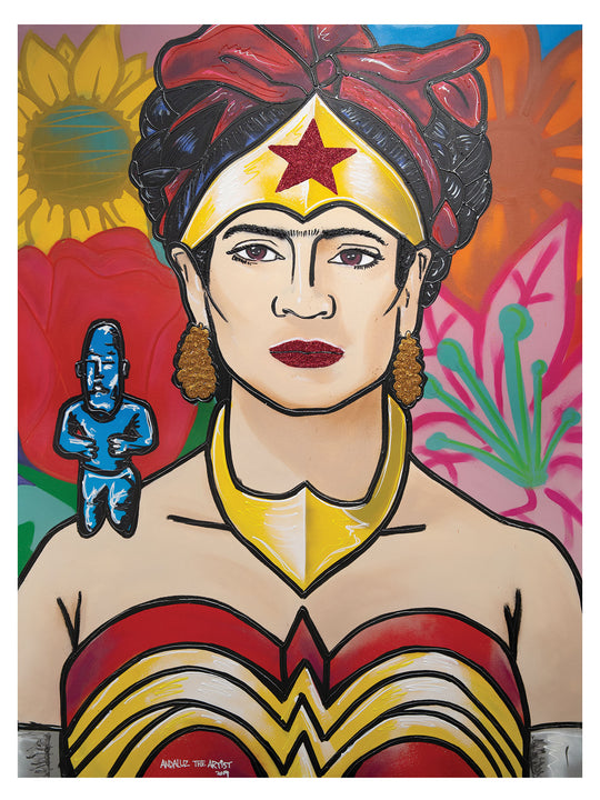Frida Kahlo Wonder Woman Limited Edition print