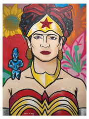 Frida Kahlo Wonder Woman 17"x22" art print