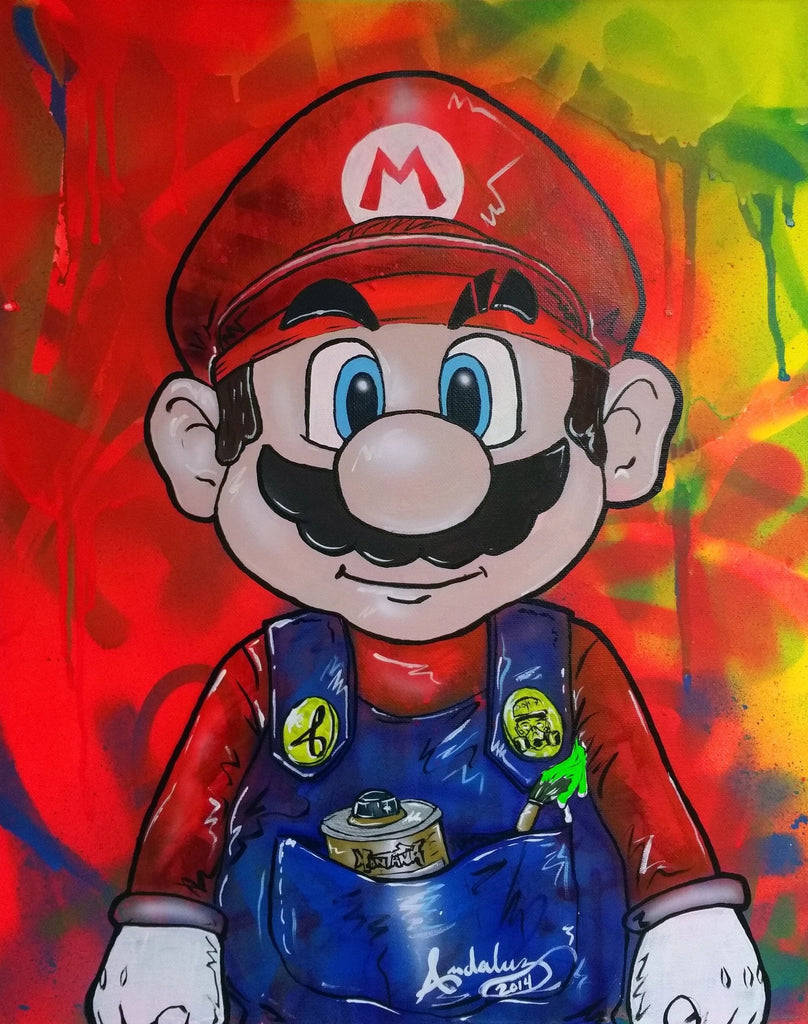 Mario the Street Artist Print – andaluztheartist