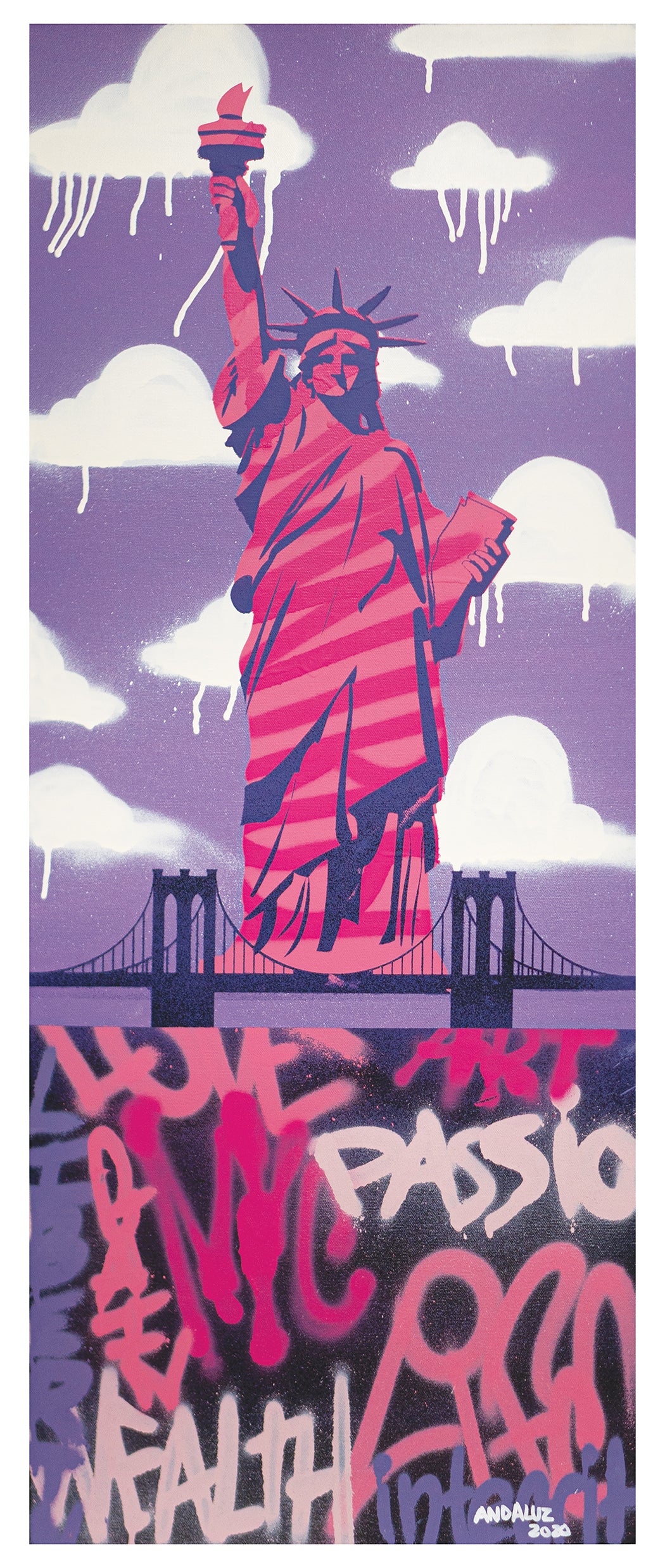 Statue of Liberty Graffiti print