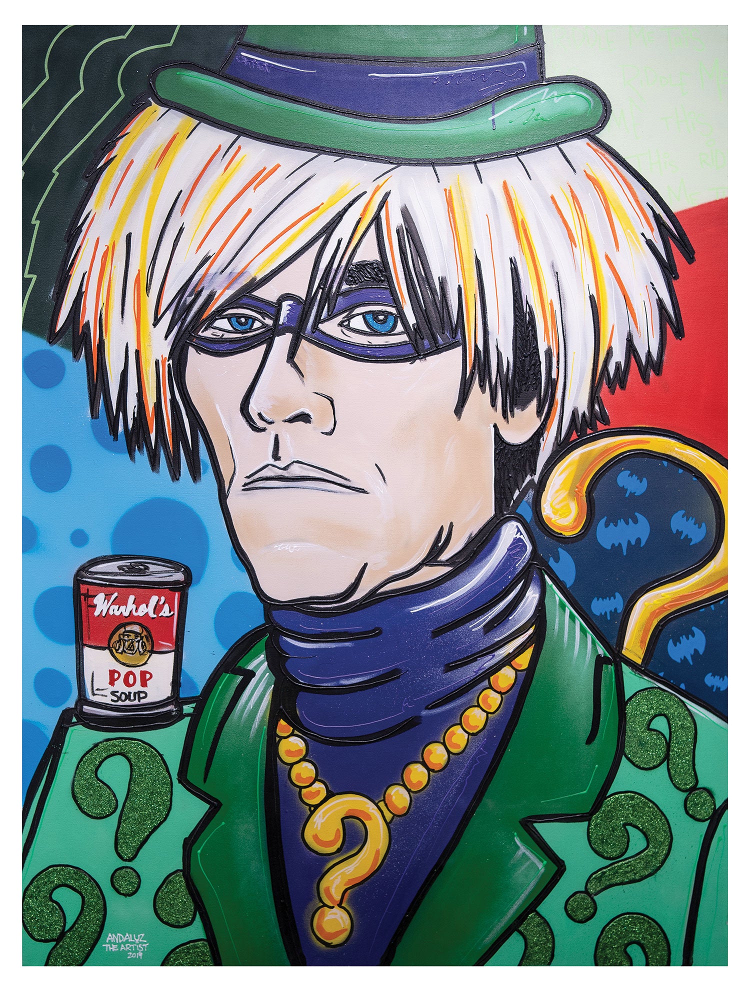 Andy Riddler Andy Warhol The Riddler Limited Edition print – andaluztheartist